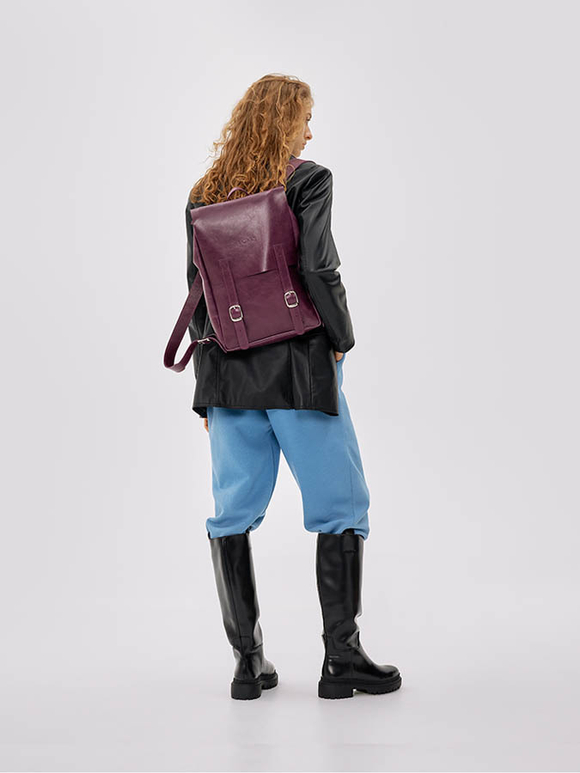 рюкзак баклажан-бордо