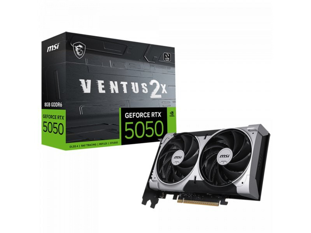 Видеокарта MSI Nvidia GeForce RTX 5050 VENTUS 2X [RTX 5050 8G VENTUS 2X]