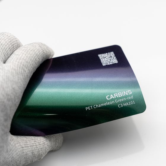 Веер образцов виниловой цветной пленки Carbins