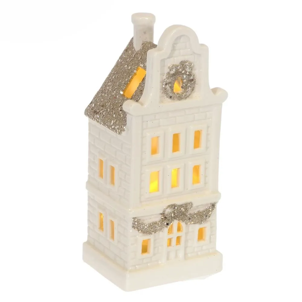753416 Фигурка декоративная «Домик» с подсветкой (LR44 2 шт), L7 W6 H16 см 753416 Фигурка декоративная «Домик» с подсветкой (LR44 2 шт), L7 W6 H16 см