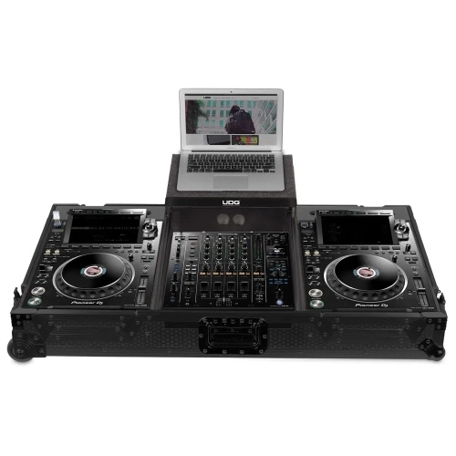Кейс UDG Ultimate Flight Case Set Pioneer CDJ-3000/A9 Black Plus (Laptop Shelf + Wheels)