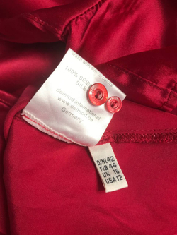 Блузка Delmod шелковая, маркировка 42, визуально 48 размер