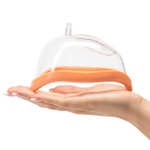 Вагинальная помпа с вибрацией Vagina Vibrating Sucker (Цвет: прозрачный с черным)