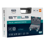 Набор инструментов, 1/2", CrV, пластиковый кейс 60 предметов Stels