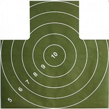 Мишень №4 грудная зеленая 500х500