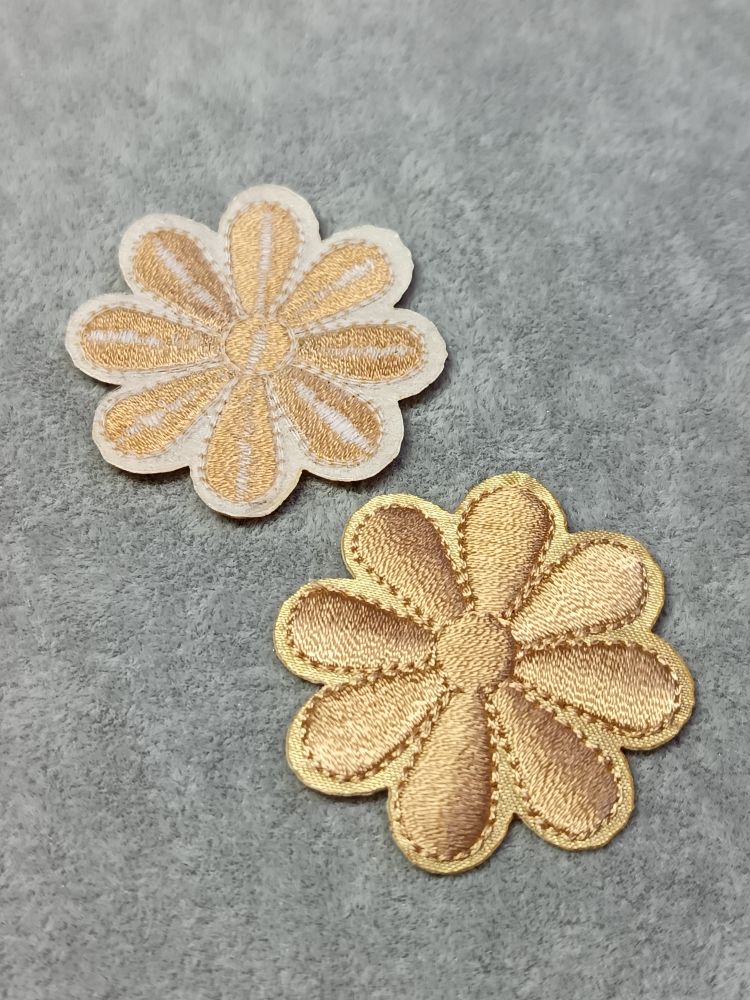 Термоаппликация, р. 4 см, бежевый