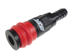 Переходник для компрессора 13.9мм быстросъемный композитный с клапаном "елочка" JTC