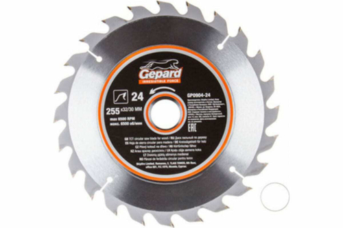 Диск пильный 255x32/30 мм, 24 зуба Gepard GP0904-24