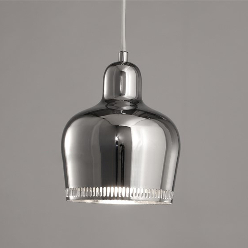 Pendant design lamp A330S Golden Bell by Artek (Silver)