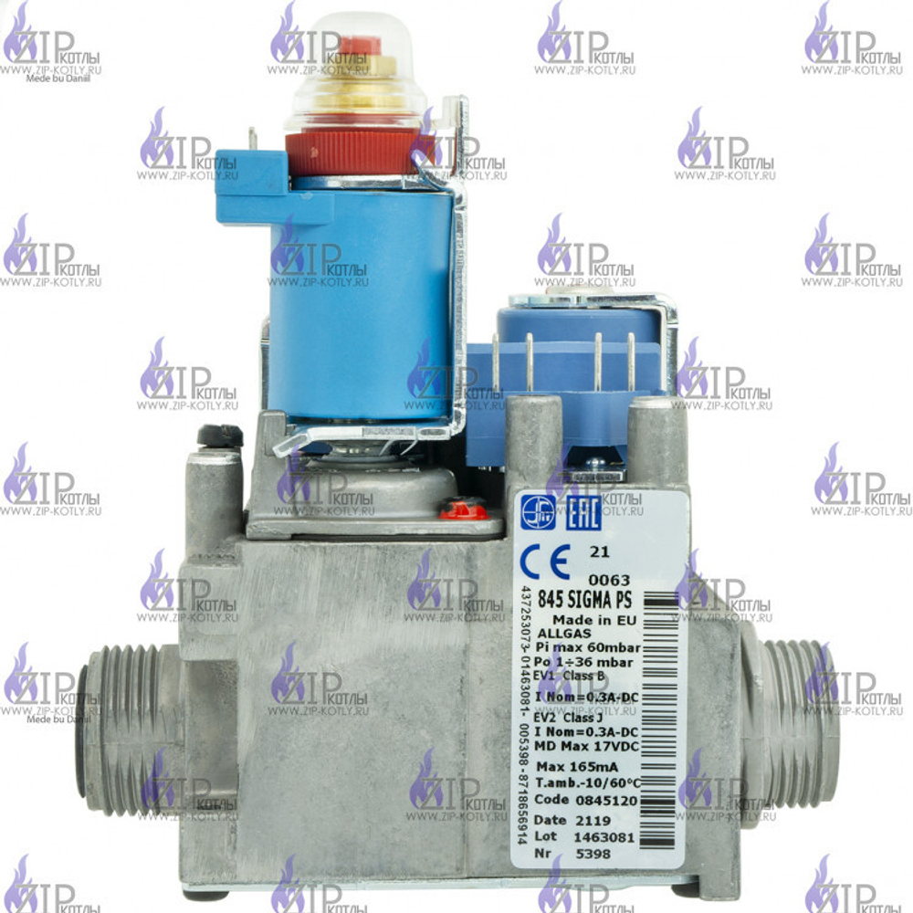 0845120 Газовый клапан SIT 845 SIGMA BLUE MALE BOSCH ZVA 6000 24V - 0.845.120 8737602856 87186439430
