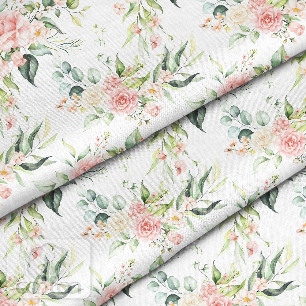 Отрез хлопка "Букет нежность"