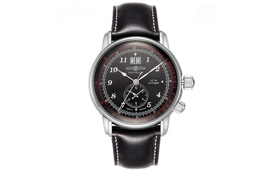 ZEPPELIN Quartz Movement 50 meter Water Resistance Men"s Watches Watch 42mm Black Dial Stainless Steel Case