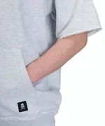 Толстовка Hardlunch Crew с коротким рукавом меланж серая