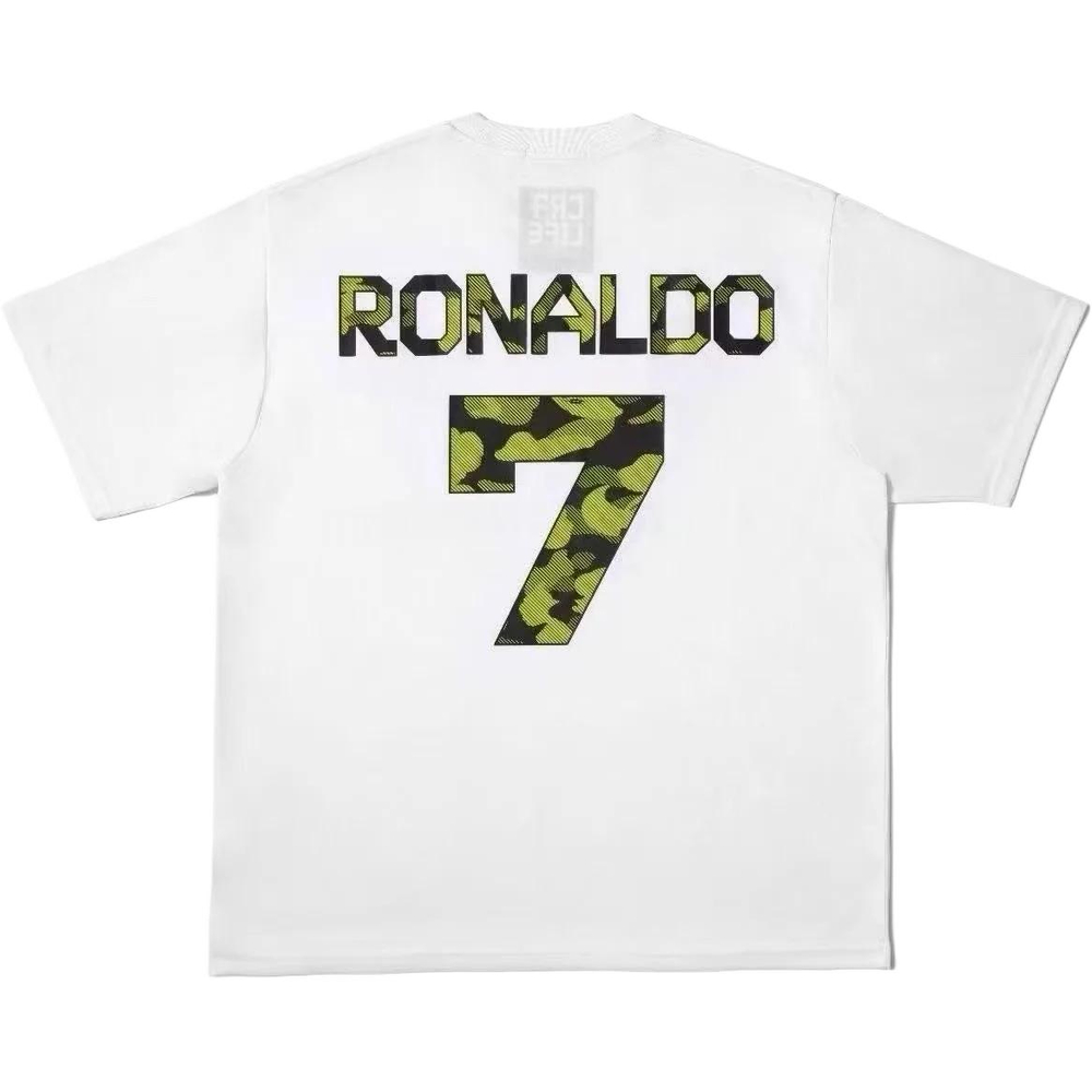 A Bathing Ape Bathing Ape X Cr7 Life Cr7 Life Collaboration Fw25 Футболка белый