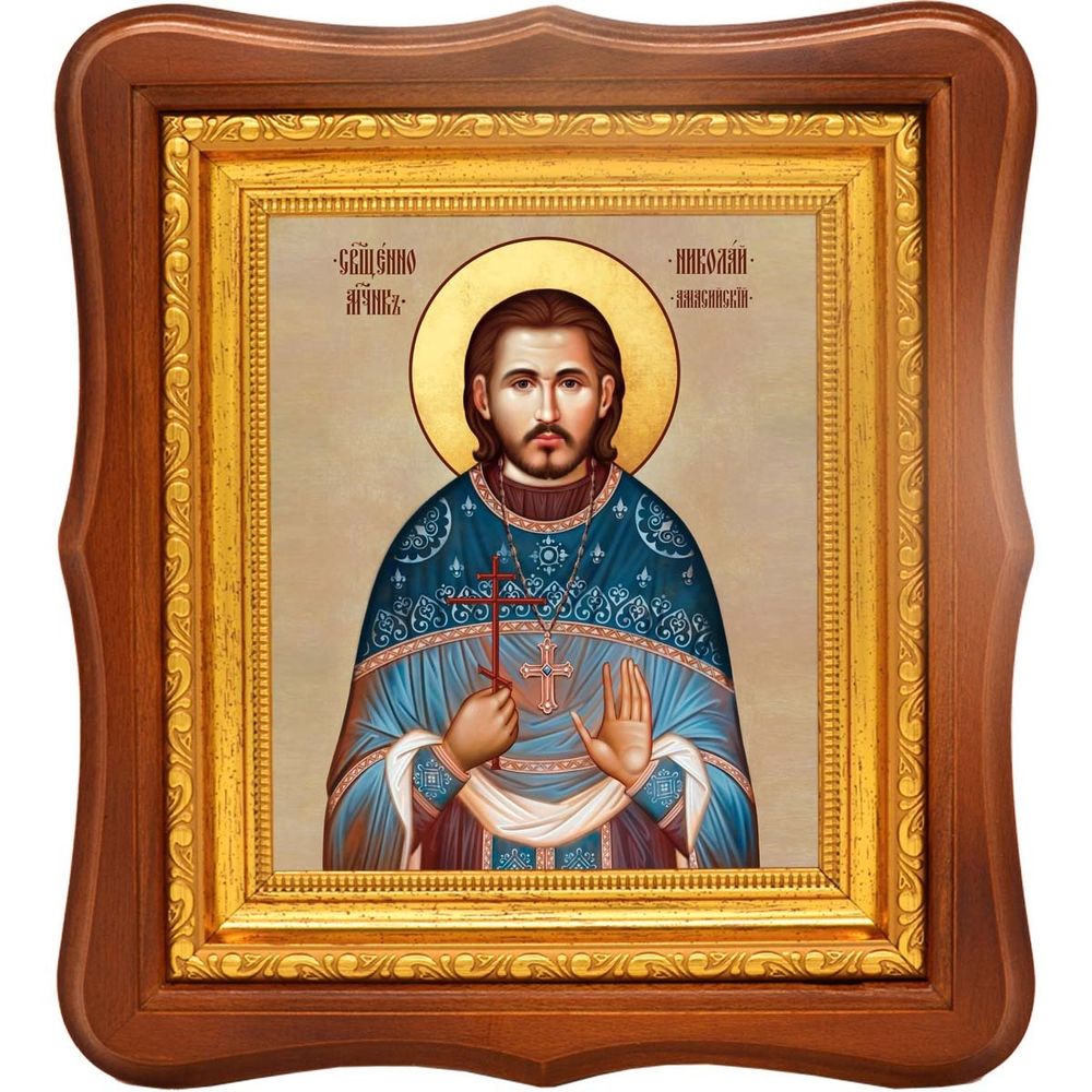 Николай Амассийский священномученик. Икона на холсте.