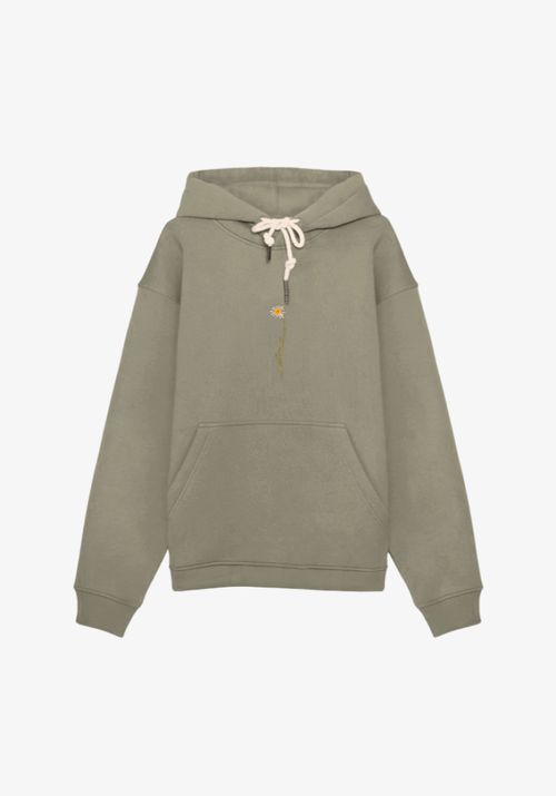 Худи Warm Ромашка оливковое