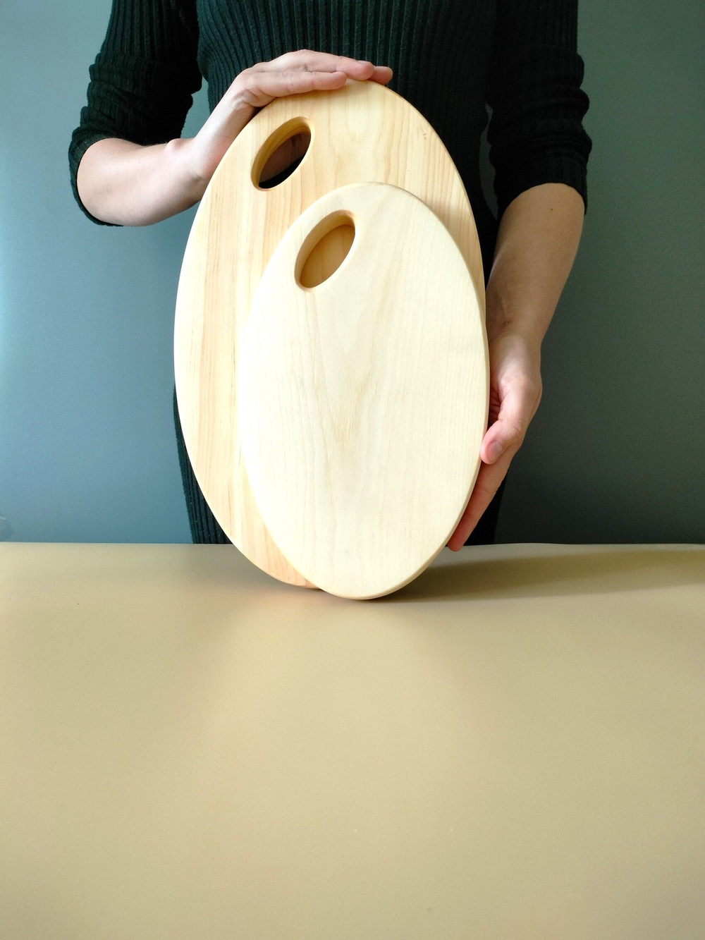 Набор разделочных досок из дерева сервировочных