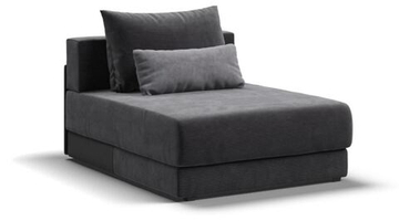 Ричмонд Модуль оттоманка Вельвет Корд графит