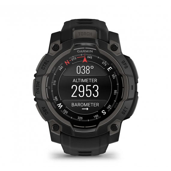 Garmin Instinct 3 AMOLED 45 мм Black — смарт-часы с ярким дисплеем и GPS