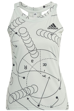 Женский топ теннисный Adidas Club Tennis Graphic Tank Top - зеленый