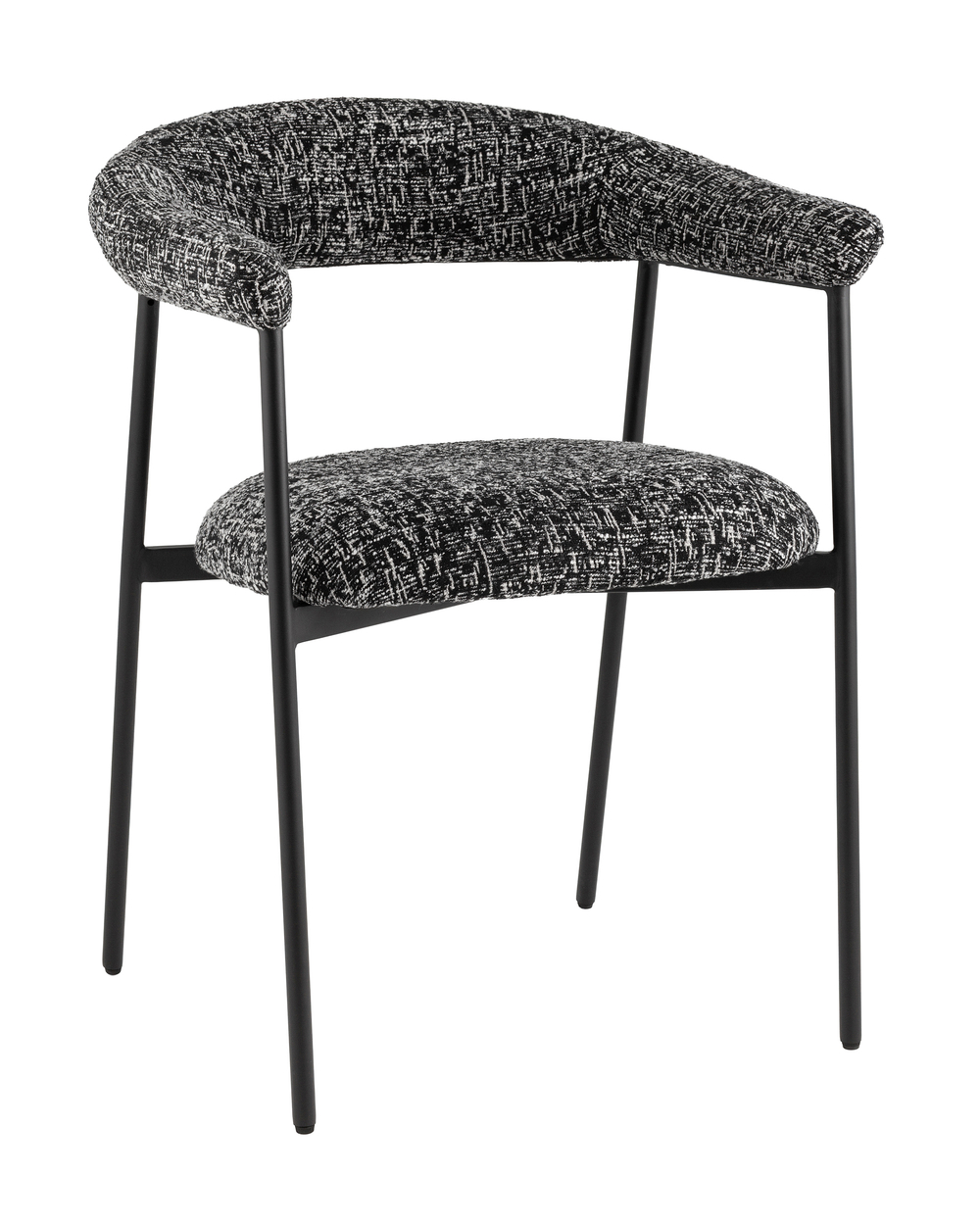 Стул обеденный Toko черно-белый