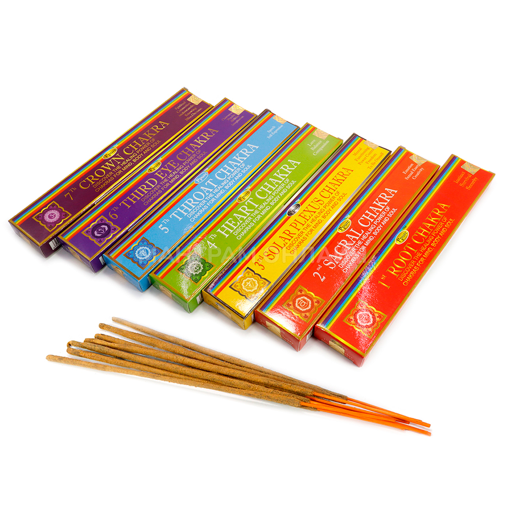 Набор благовоний Ppure 7 Chakras Благовоние-масала Активизация 7 Чакр, набор 7 шт по 15 г