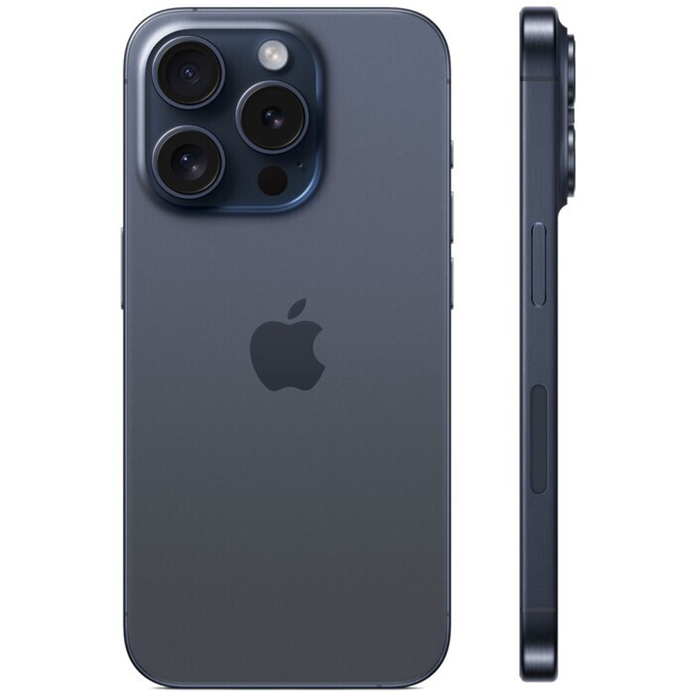 Смартфон Apple A3104 iPhone 15 Pro 256Gb синий титан моноблок 3G 4G 2Sim 6.1" 1179x2556 iOS 17 48Mpi