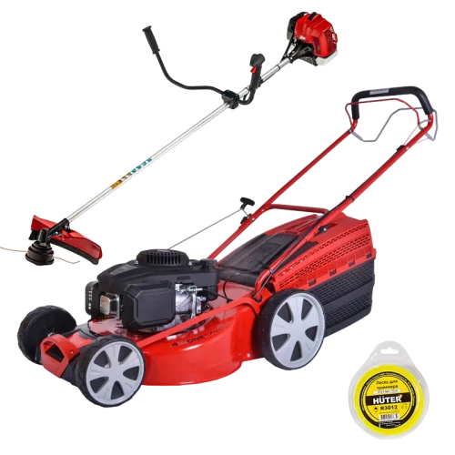 Комплект GEOS by AL-KO Comfort 51 SP-L Plus газонокосилка + Geos Max Premium 130 B триммер + HUTER R3012 леска 170613