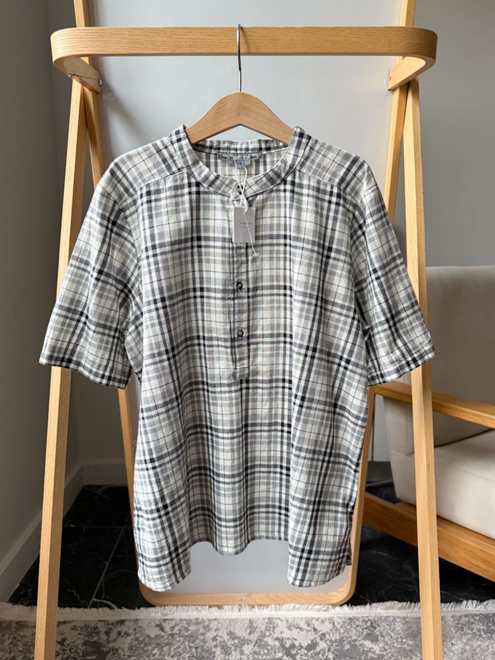 Новая хлопковая рубашка Bonpoint, 152