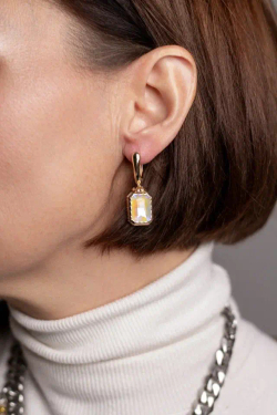 HMG 1309 Crystal Серьги mix  арт.0679