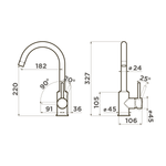 Смеситель Omoikiri Shinagawa-P-BE