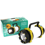 Фонарь ручной, встр акк, прожект, Camelion, E1339, пластик, чер-зел, 14258