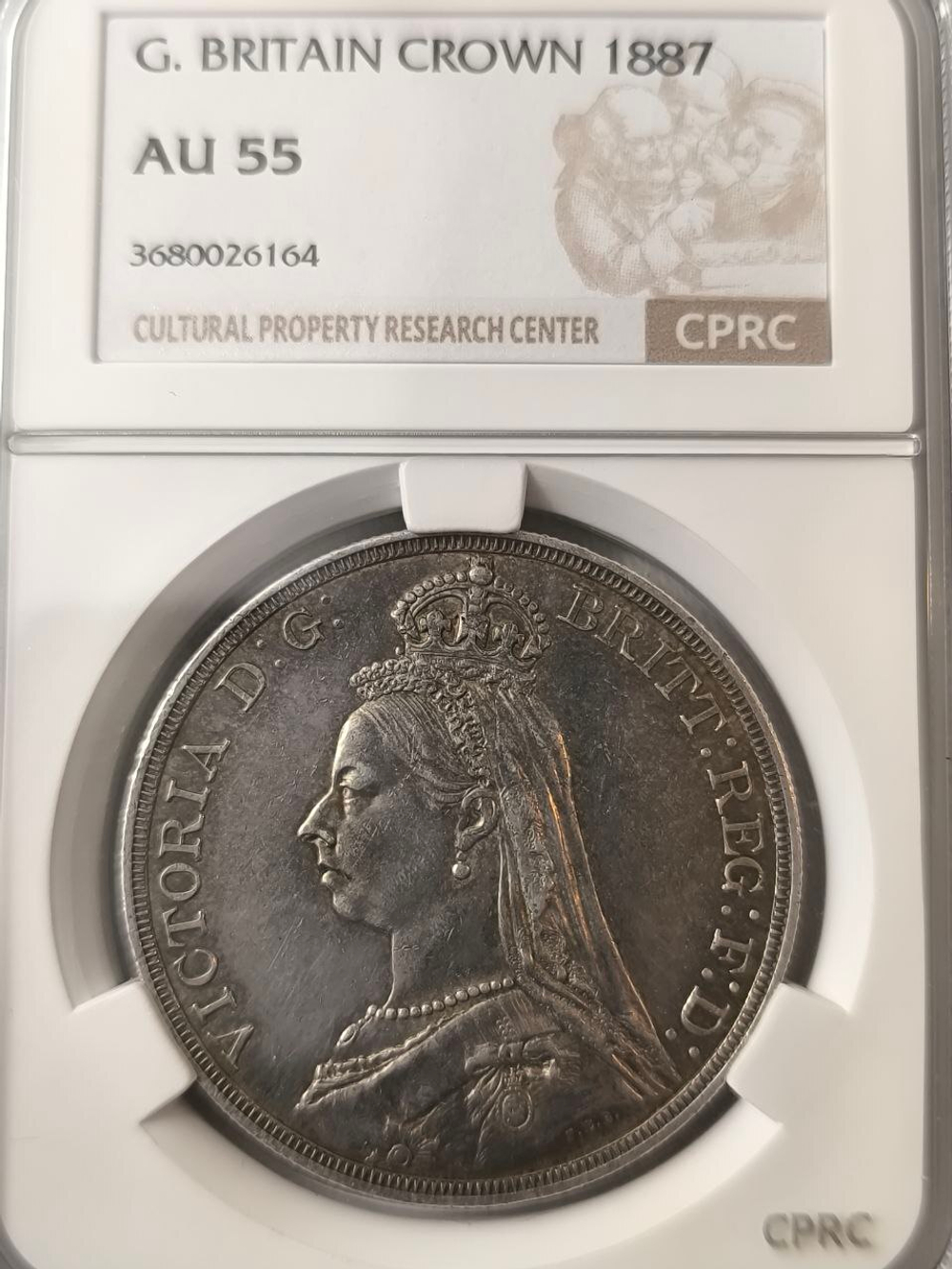 Монета 1 крона Великобритания 1887 год