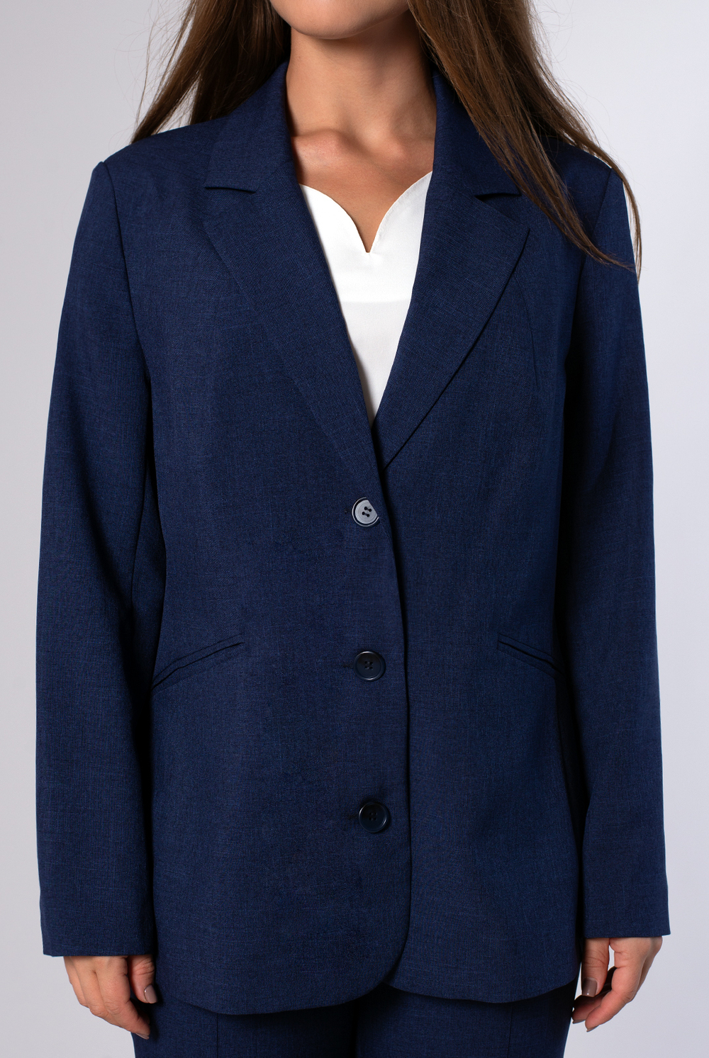 Жакет женский 4098зпа, темно-синий #38ТС044098зп