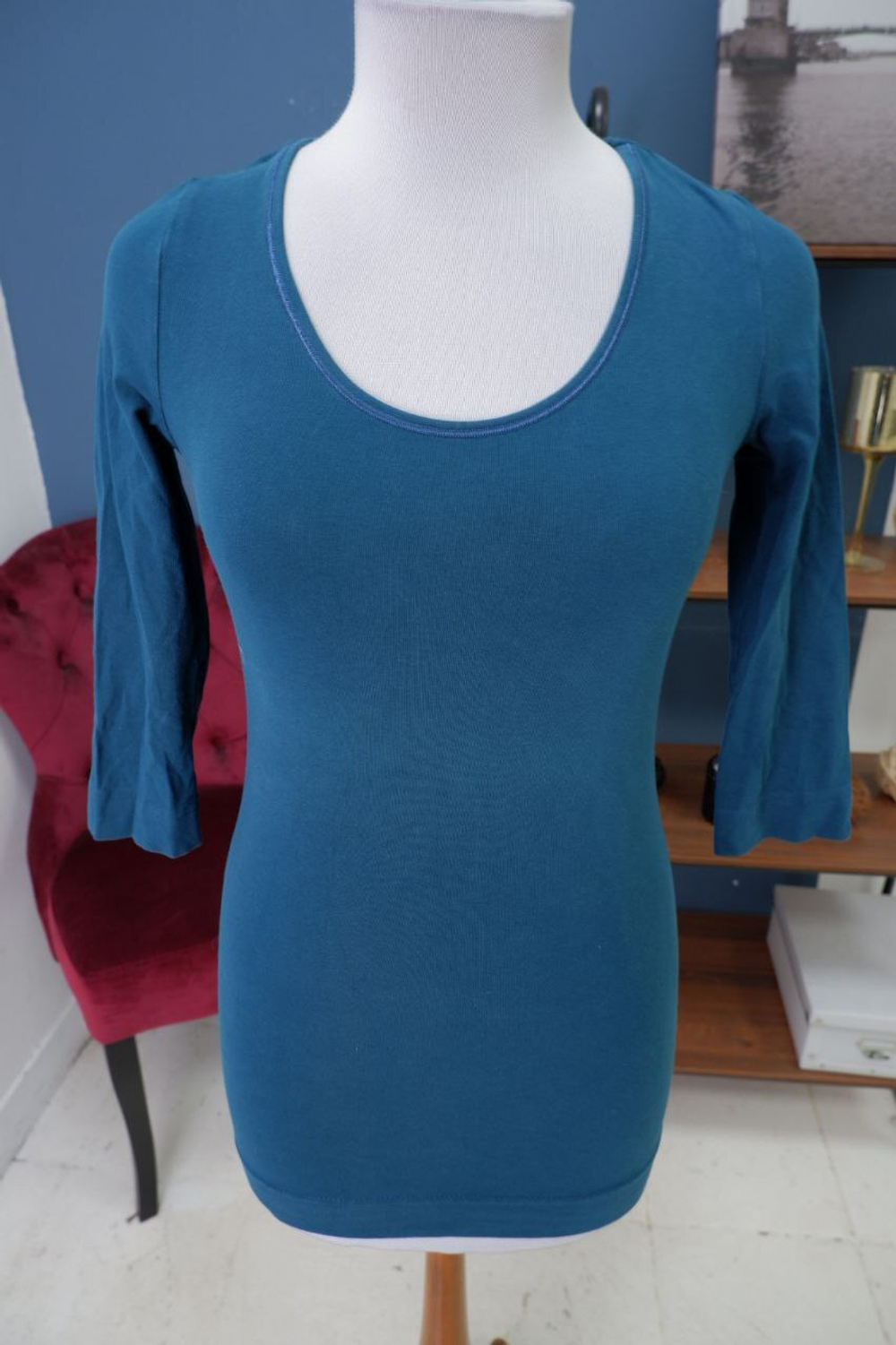 Лонг H&M синий 44 размер