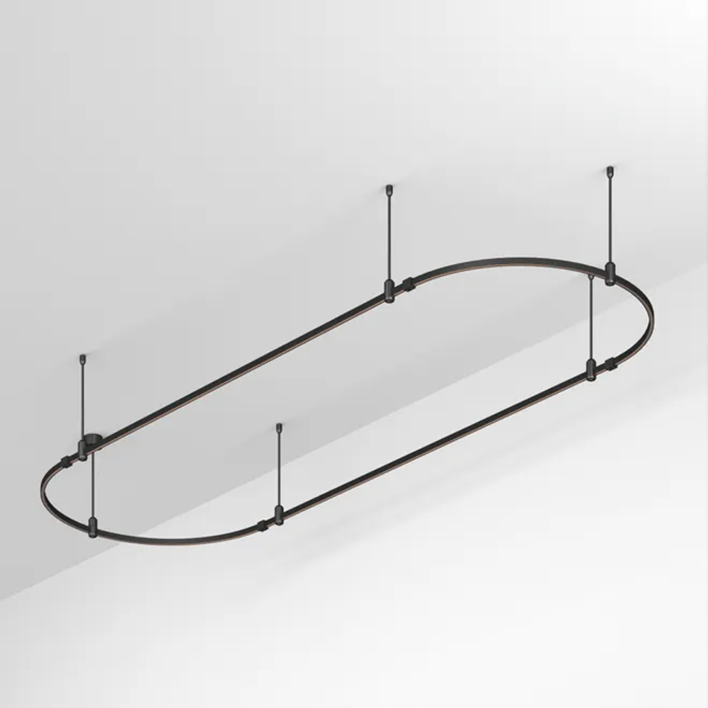 Основание ART-APRIORI-OVAL-ROD-400-3000x1000 (BK) (Arlight, IP20 Металл, 3 года) 048508