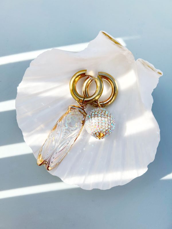 Подвеска Цикада из кварца