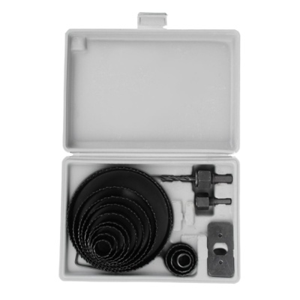 Набор кольцевых пил Ермак 19-127мм 17 предметов пластиковый кейс