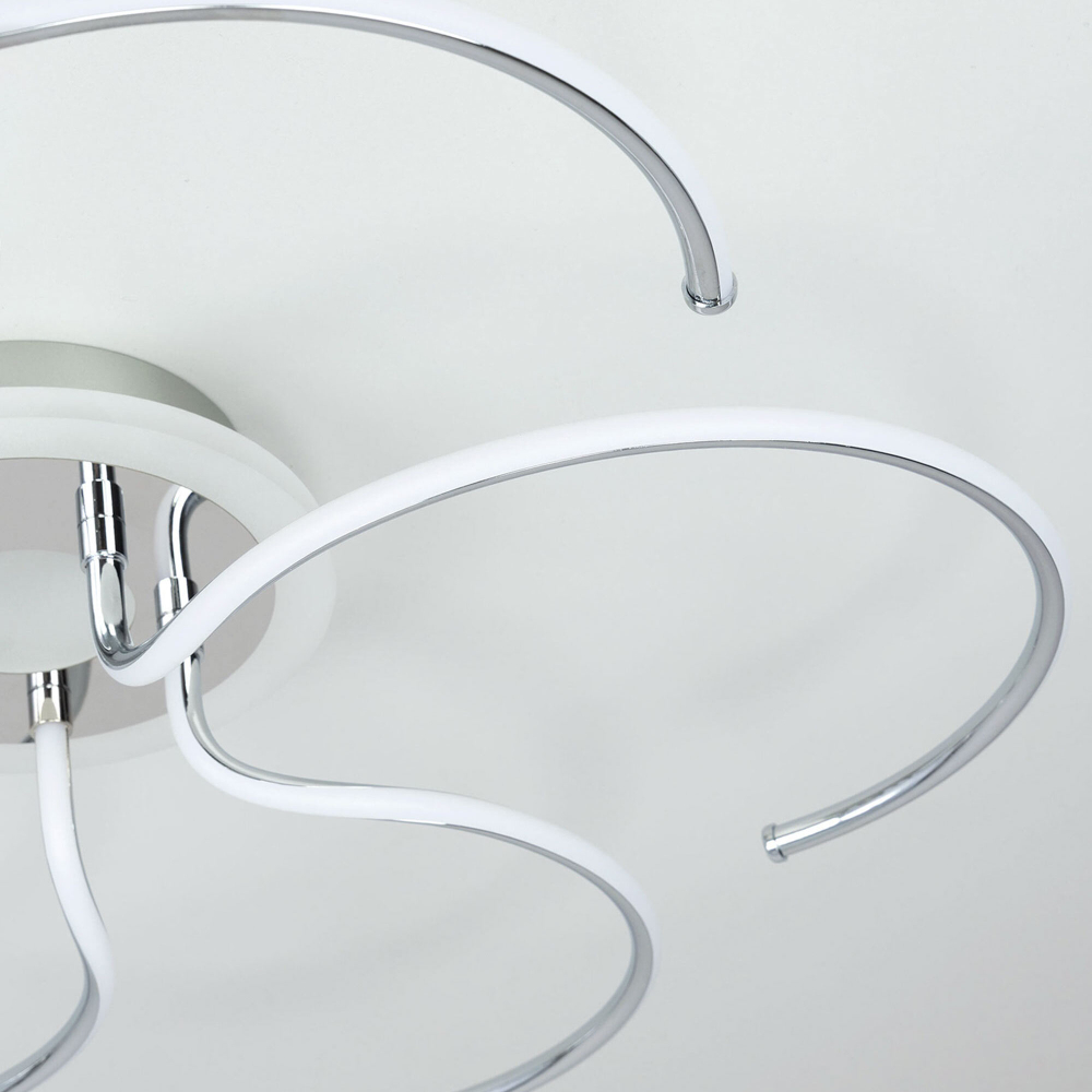 Citilux Джемини CL229251E LED RGB Люстра с пультом Хром