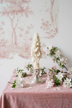 Свеча "Цветок Большой" белого цвета