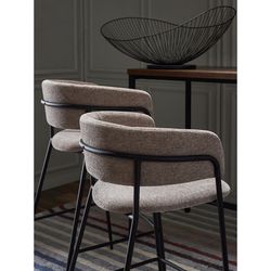 Стул барный Helning, мягкий шенилл, капучино