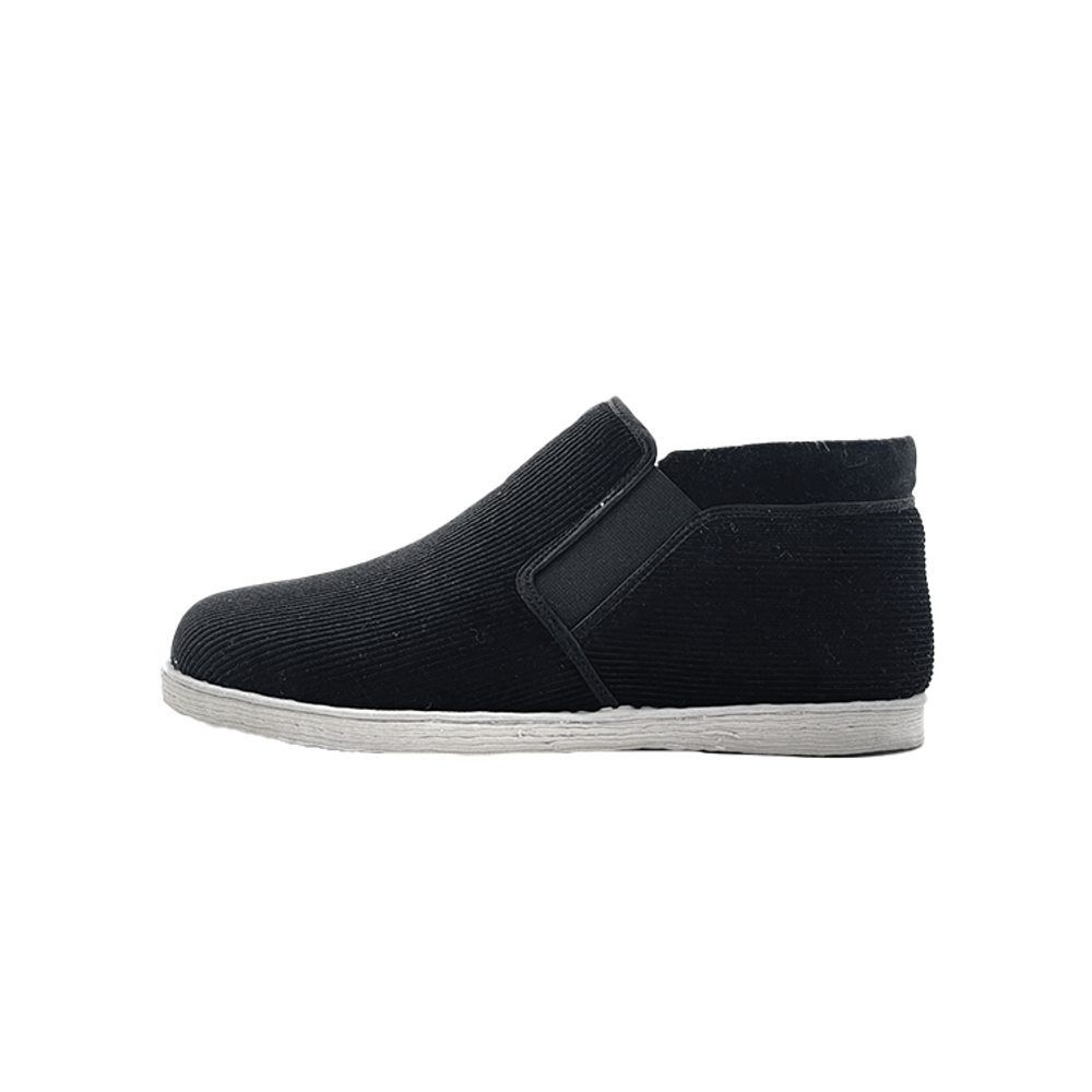 Neiliansheng Corduroy Ankle Boots Men"s Black