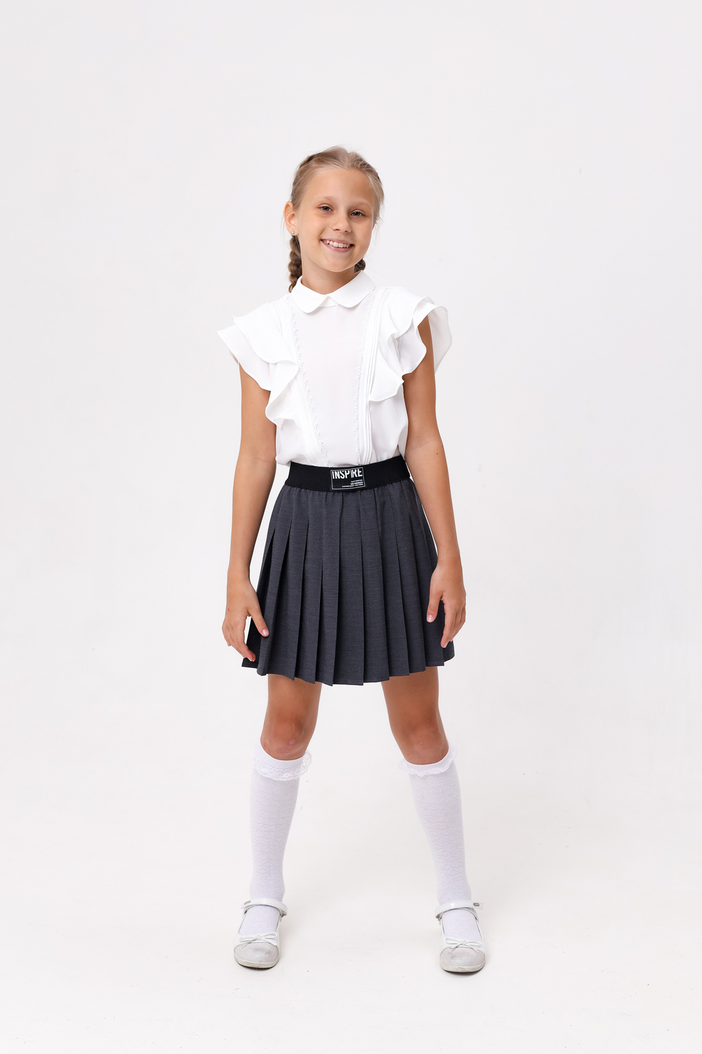 Блуза с коротким рукавом для девочки DELORAS C63296S