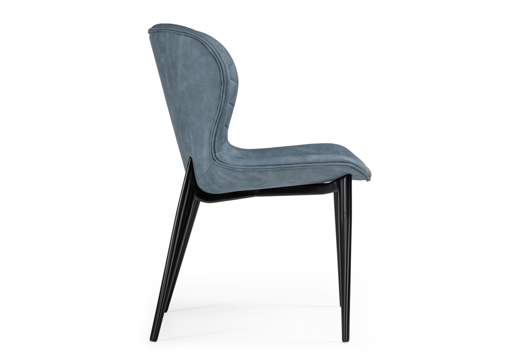 Стул на металлокаркасе Woodville Катабучи ткань kiprus 11, черный глянец