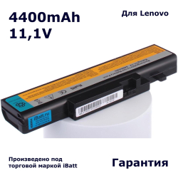 Аккумулятор iBatt 4400mAh, для L10L6Y01 L10S6Y01 L10N6Y01 L09L6D16 57Y6440 L09S6D16 L09N6D16 57Y6567 57Y6626