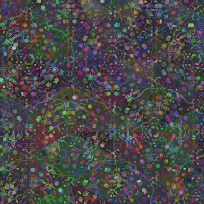 Абстрактные линии и кружочки на разноцветном фоне.