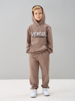 Детский костюм с брюками дКБ-32/кофе