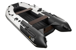 Ривьера 3200 НДНД компакт УСИЛЕННАЯ серый-черный (Лодка пвх под мотор)