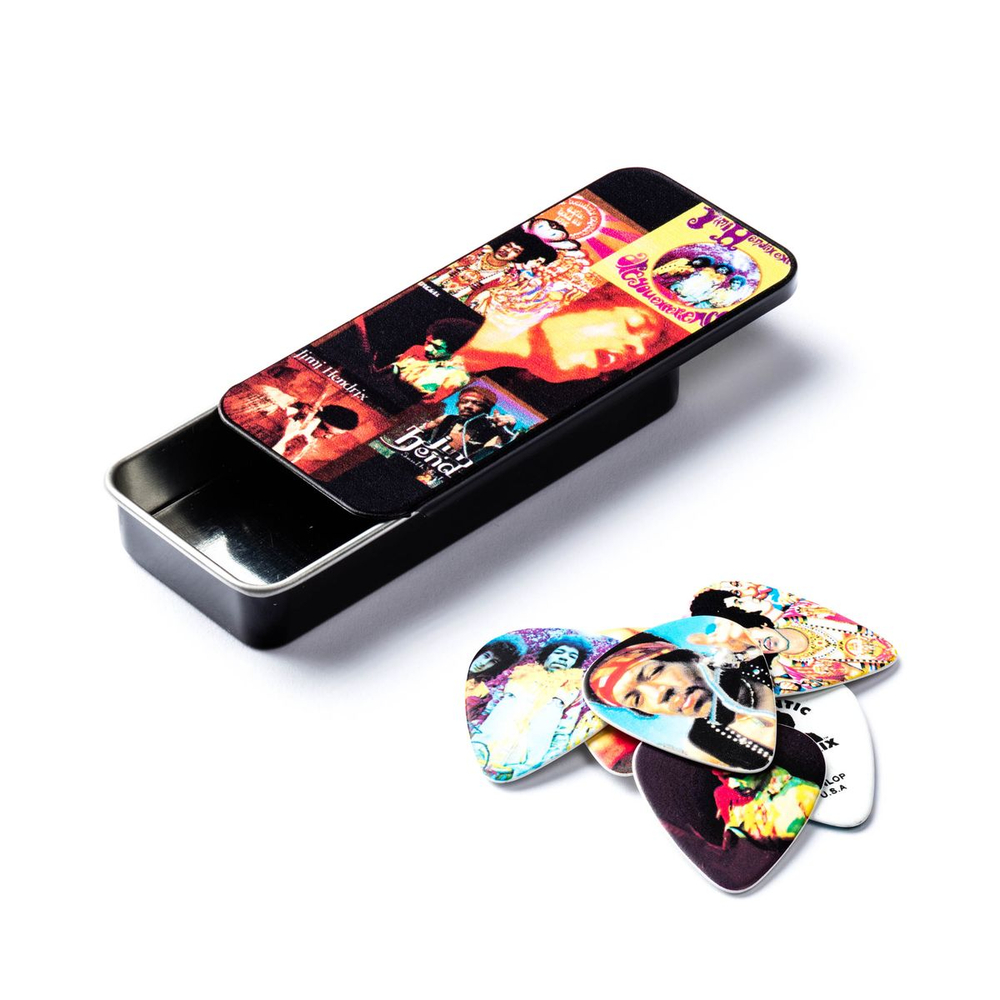Dunlop JHPT08H Jimi Hendrix Montage Pick Tin