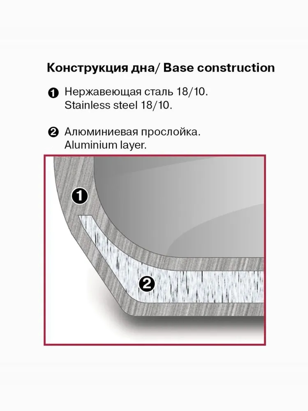 Кастрюля RONDELL RDS-1636 Stripes с крышкой 16 см, 1,2 л стальной